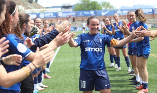 Marina Salanova, la ‘10’ del Igualada que ya es historia en Les Comes tras 18 años