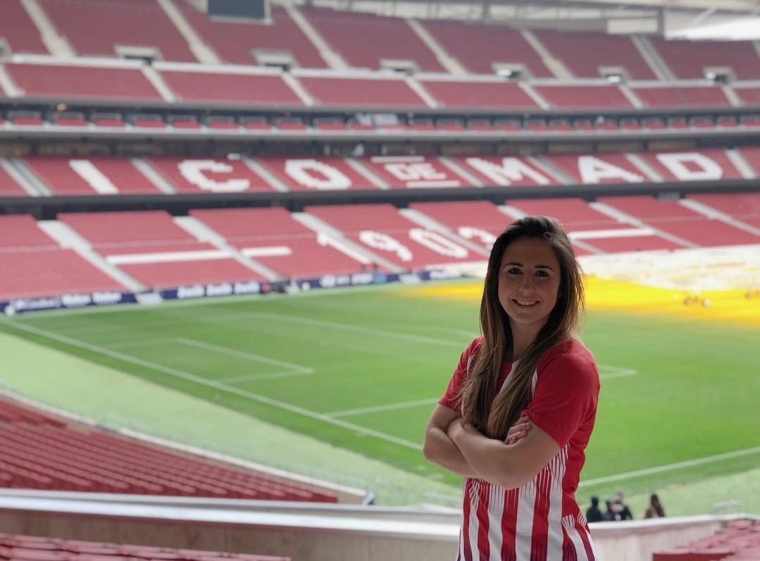 Itziar Pinillos en el Wanda Metropolitano