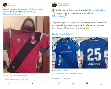 Ganadores de la Subasta de Futboleras