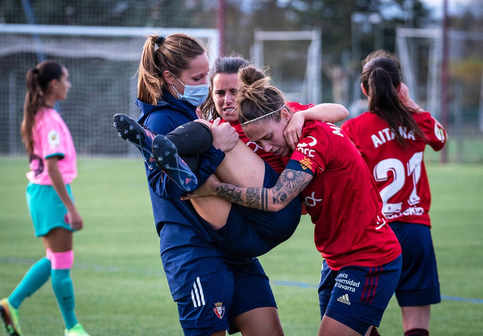 Lesión Miriam, Osasuna. Foto: Diario de Navarra.