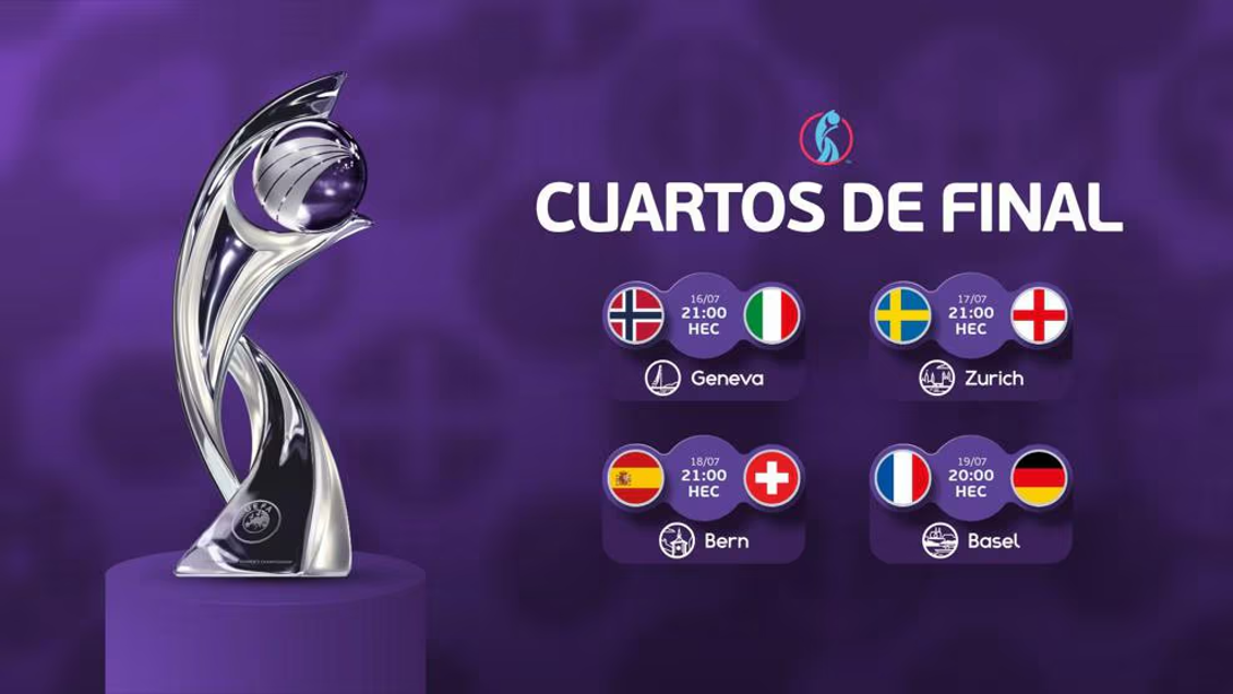 Definidos los cuartos de final de la Eurocopa femenina de fútbol