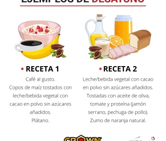 DÍA DE PARTIDO: Ejemplos Desayunos