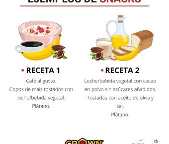 DÍA DE PARTIDO: Ejemplos snacks